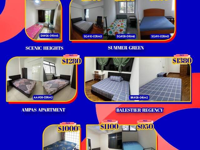 Room for rent / Novena, Toa Payoh / Common room / 1pax stay / Available May 2