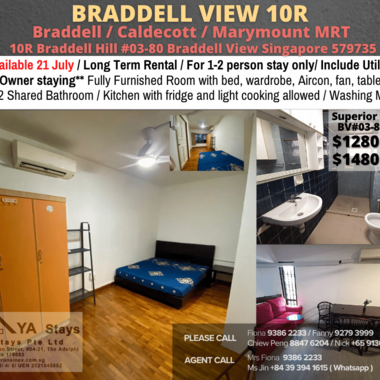Available 21 July - Common Room/Include Utilities/Wifi/Aircon/No Agent Fee/Light Cooking Allowed/Wa
