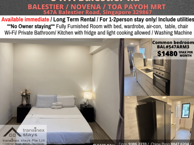 Available Immediately - Master Room/Include Utilities/W ifi/Aircon/No Agent Fee/Light Cooking Allow