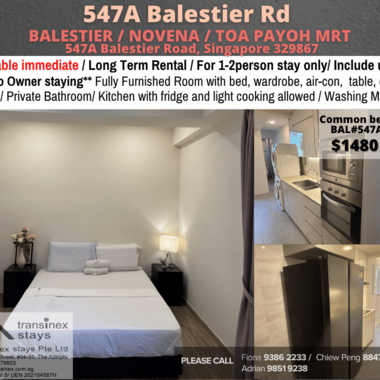 Available Immediately - Master Room/Include Utilities/W ifi/Aircon/No Agent Fee/Light Cooking Allow
