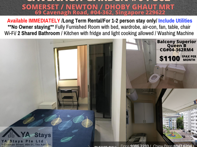Room for rent / SOMERSET / NEWTON / Common room / 1pax stay / Available immediate