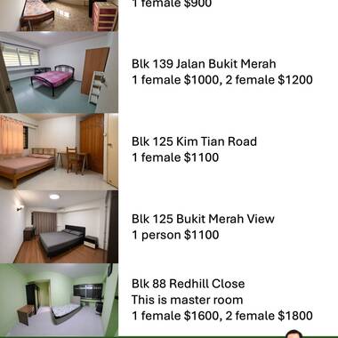 Rent Bukit Merah rooms