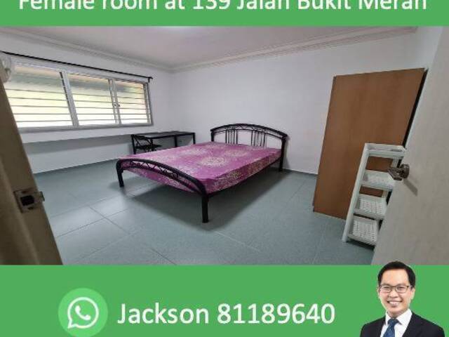 Female room at Blk 139 Jalan Bukit Merah