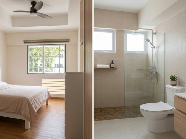Modern furnished MASTER Bedroom with private bathroom for rent