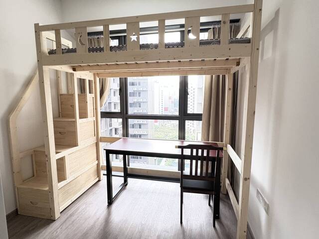 Bedroom in premium condo with facilities