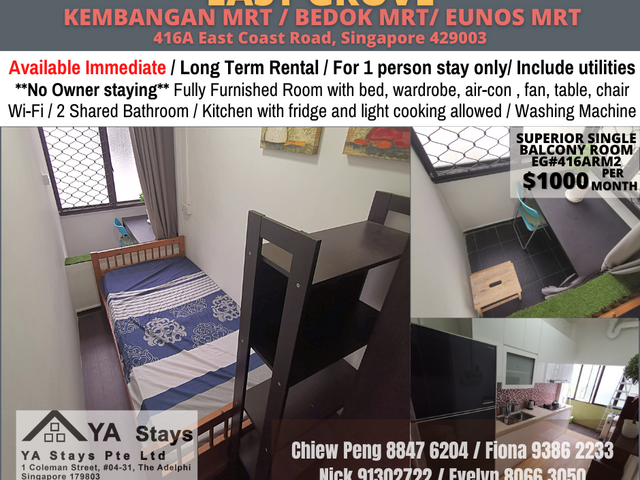 Available Immedia - Common Room/Include Utilities/Wifi/Aircon/No Agent Fee/Light Cooking Allowed/Wa