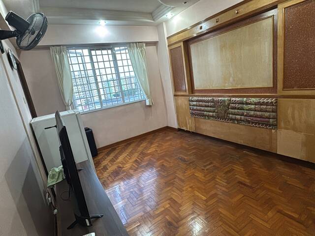 Partially furnished air con room for rent walking distance to MRT