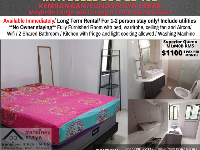 Room for rent / KEMBANGAN / Common room / 1pax stay / Available immediate