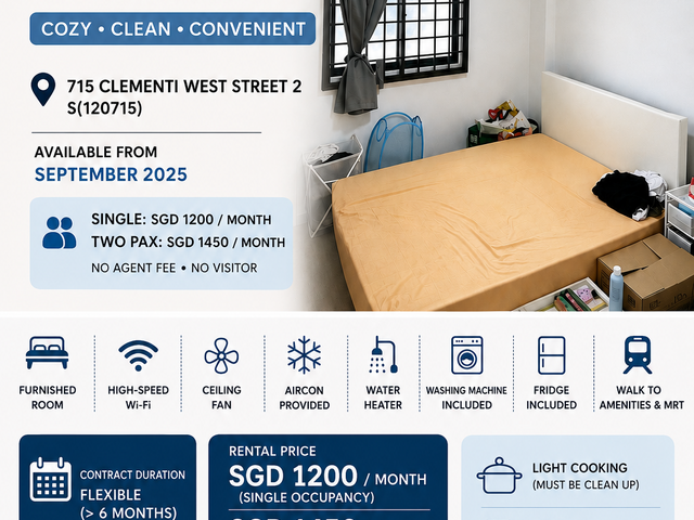 Cozy room for rent