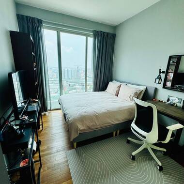 Furnished bedroom near Lavender MRT