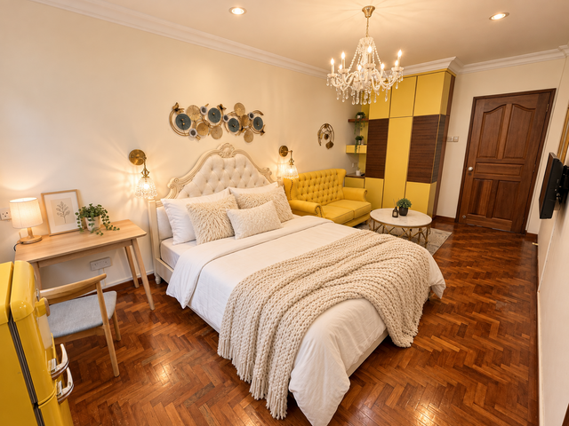 $2100| The Angin Royale Studio | Private Bathroom + Kitchenette | Spacious Designer Studio | Near Si