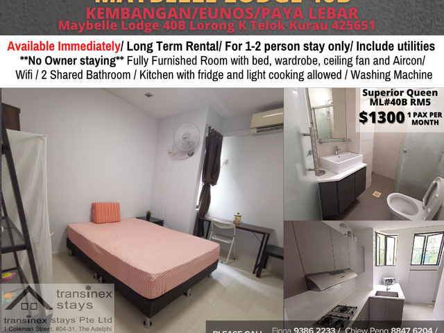 Room for rent / Kembangan MRT / Common room / 1pax stay / Available Immediately