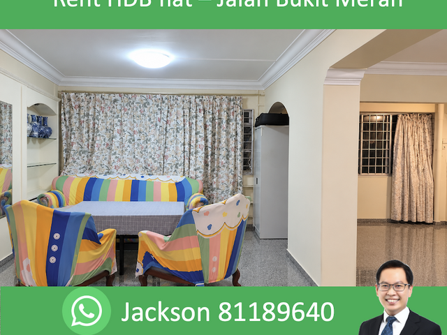 Rent whole HDB5RM - Blk 135 Jalan Bukit Merah