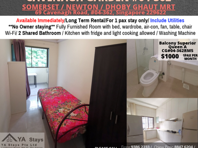 Room for rent / ORCHARD / River valley / Classic room / 1pax stay / Available Immediately