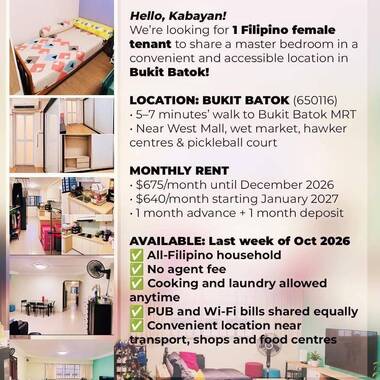 HDB MASTER BEDROOM SHARING