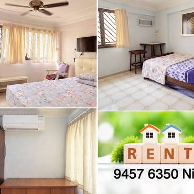 2 rooms at same unit @ Blk 171 Bedok South - $900 for 1 lady (aircon + wifi)