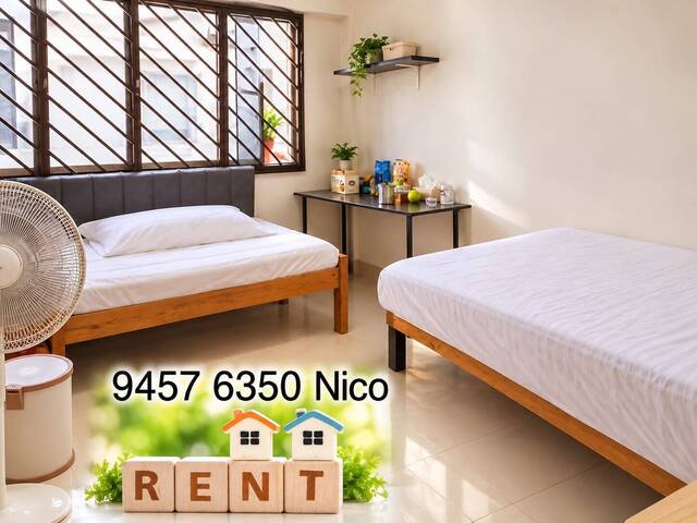 Blk 567 CCK - 5 mins walk Yew Tee MRT - 2 pax $900 (with WiFi)