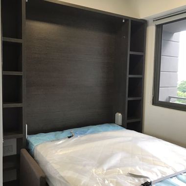 Furnished , equiped STUDIO unit with Kitchen, ,private lift @ Riverbank