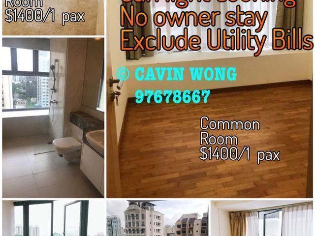 D’mira Condo 4 x common room No owner Bed wifi aircon 1 pax $1400 exclude pub Viewing whatapp Ca