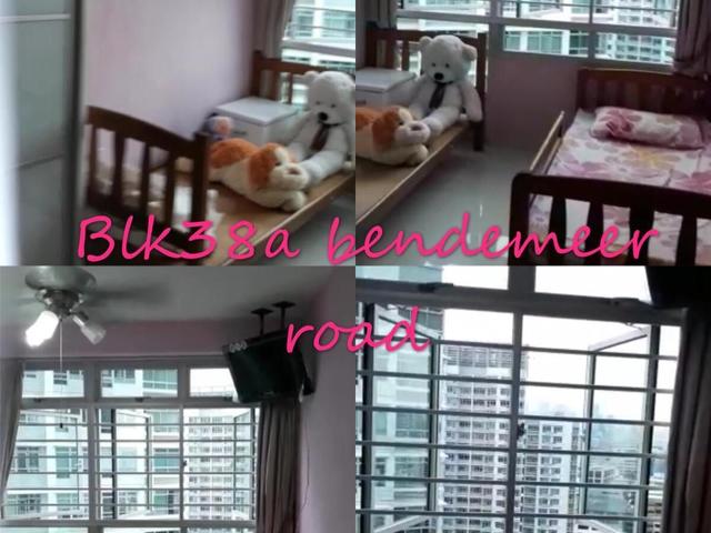 无需中介费 No Agent Fee 房间出租 Room for rent 38a bendemeer road Bed wifi airocn Female only 1pax $650 no a