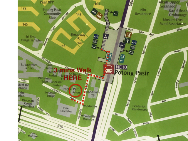 Master Bedrooms, 5mins walk to CBD station (Potong Pasir) and shopping mall Poiz
